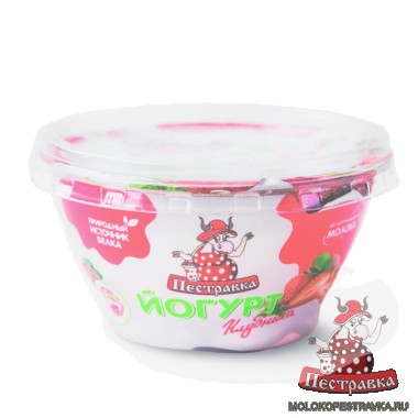 Йогурт терм. Клубника стакан «Пестравка» 170 гр.