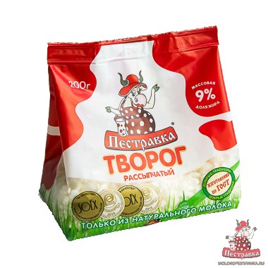 Творог 9% «Пестравка» 400 гр.