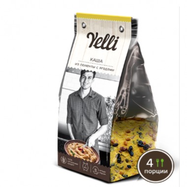 Каша из поленты с ягодами «Yelli» 120 гр. Каша из поленты с ягодами «Yelli» 120 гр.
