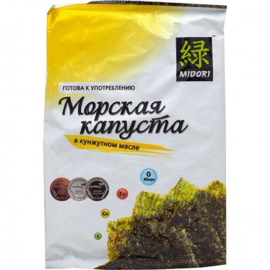 Морская капуста жареная в кунжутном масле 32*4 «Мидори»