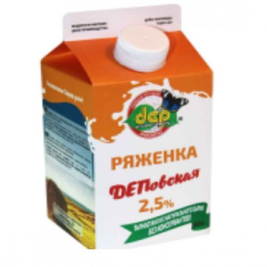 Ряженка 2.5% «ДЕП» 500 гр. Ряженка 2.5% «ДЕП» 500 гр.