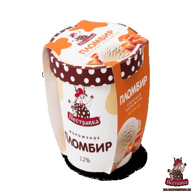 Пломбир соленая карамель «Пестравка» 270 гр. Пломбир соленая карамель «Пестравка» 270 гр.