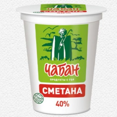 Сметана 40% "Чабан" 180 гр