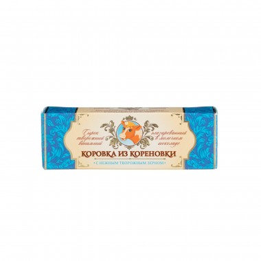 Сырок творожный ванильный в молочном шоколаде 15% 50гр "Коровка" Сырок творожный ванильный в молочном шоколаде 15% 50гр "Коровка"