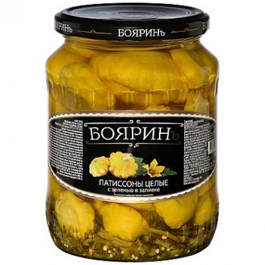 Патиссоны маринованные "Бояринъ" 720мл Патиссоны маринованные "Бояринъ" 720мл