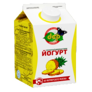 Йогурт «Ананас» 2,5% «ДЕП» 500 гр.