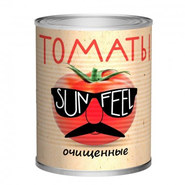 Томаты очищенные «Sun feel» 850 гр.