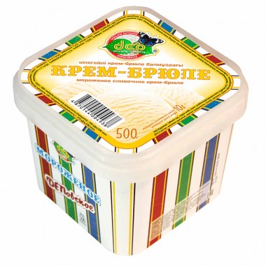 Мороженое "Крем-Брюле" "ДЕП" 750 гр. Мороженое "Крем-Брюле" "ДЕП" 750 гр.