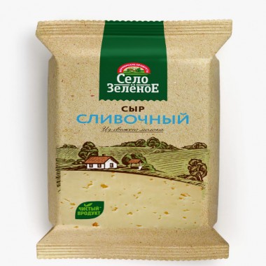Сыр "Сливочный" «Село Зеленое» 200гр. Сыр "Сливочный" «Село Зеленое» 200гр.