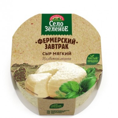 Сыр "Фермерский завтрак" мягкий «Село Зеленое» 200гр. Сыр "Фермерский завтрак" мягкий «Село Зеленое» 200гр.