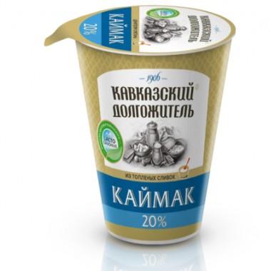 Каймак 20% "Кавказский долгожитель" 300гр