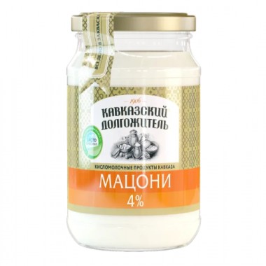Мацони 4% "Кавказский долгожитель" 700гр Мацони 4% "Кавказский долгожитель" 700гр