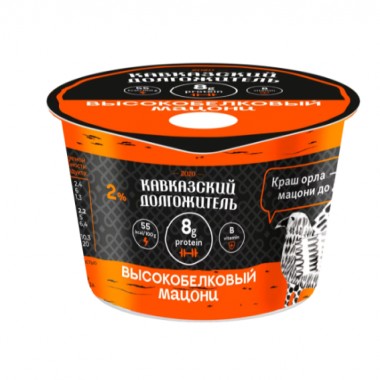 Мацони 2% "Кавказский долгожитель" 180гр Мацони 2% "Кавказский долгожитель" 180гр