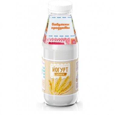 Йогурт злаки "Бабулины продукты" 1.5% 290гр