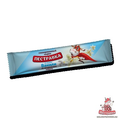 Сырок творожный глазированный с ванилью "Пестравка" 30 гр. Сырок творожный глазированный с ванилью "Пестравка" 30 гр.