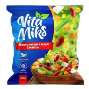 Овощная смесь Мексиканская зам. "Vita Miks" 400гр Овощная смесь Мексиканская зам. "Vita Miks" 400гр