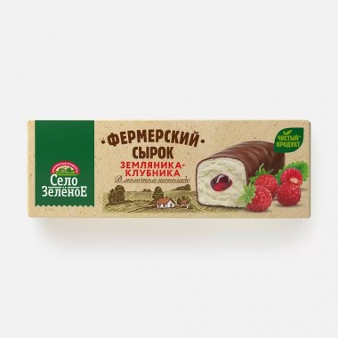 Сырок творожный "Клубника - земляника" в молочном шок. «Село Зеленое» 45 гр. Сырок творожный "Клубника - земляника" в молочном шок. «Село Зеленое» 45 гр.