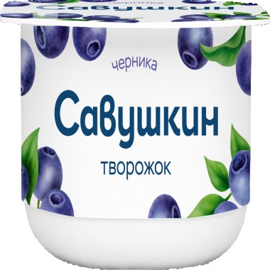 Творожок черничный 3.5% «Савушкин», 120 г Творожок черничный 3.5% «Савушкин», 120 г