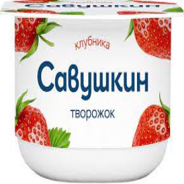 Творожок клубничный 3.5% «Савушкин», 120 г Творожок клубничный 3.5% «Савушкин», 120 г