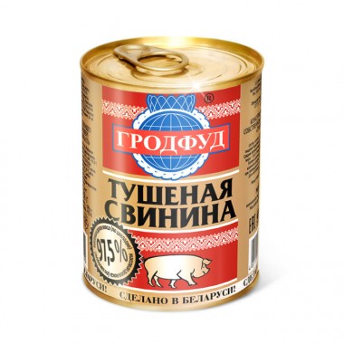 Тушеная свинина «Гродфуд» 338 г Тушеная свинина «Гродфуд» 338 г
