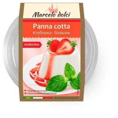 Десерт Панна-котта со вкусом клубники «Marcelo Dolci» 110 г Десерт Панна-котта со вкусом клубники «Marcelo Dolci» 110 г
