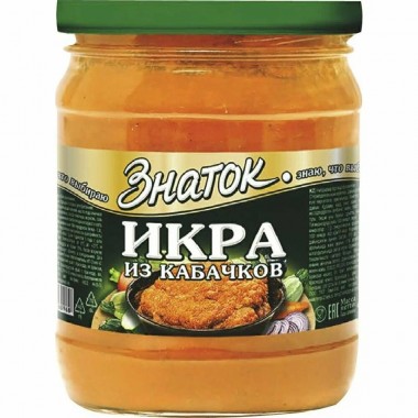 Икра из кабачков «Знаток» 470гр Икра из кабачков «Знаток» 470гр