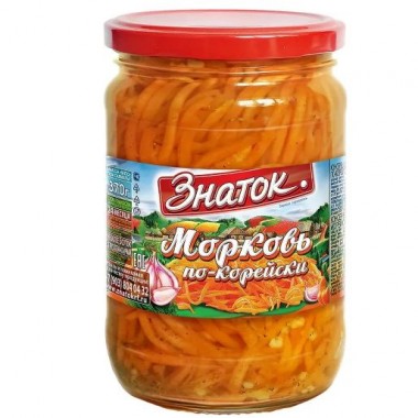 Салат морковь по-корейски «Знаток» 370гр Салат морковь по-корейски «Знаток» 370гр