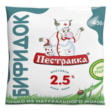 Бифидок 2,5% «Пестравка» 450гр