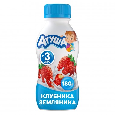 Йогурт Агуша Клубника-земляника 180гр