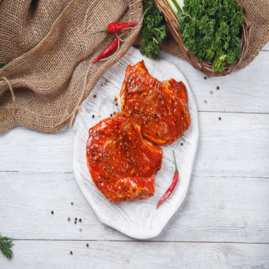 Стейк из свинины маринованный  на кости "Свежий Продукт"