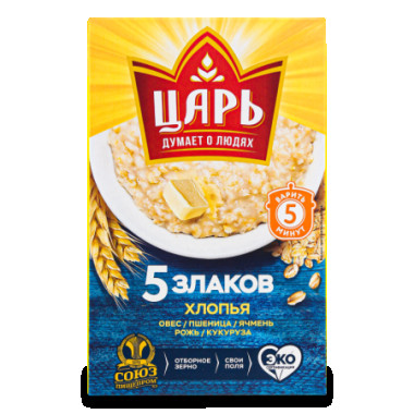 Каша из 5-ти злаков "Царь" 400гр