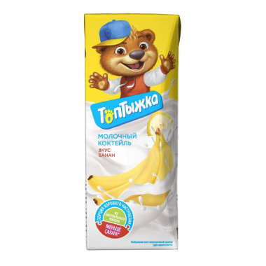 Топтыжка Молочный коктейль со вкусом банана, 200 г