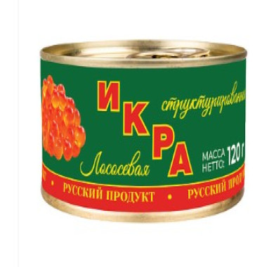 Икра лососевая структурированная "Балтийский берег" 120гр