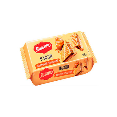 Вафли с вареной сгущенкой "Яшкино" 300гр