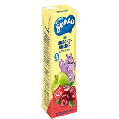 Сок яблоко-вишня "Бонди" 200мл