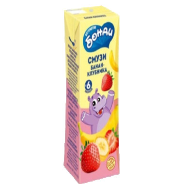 Нектар Банан-Клубника "Бонди" 200мл