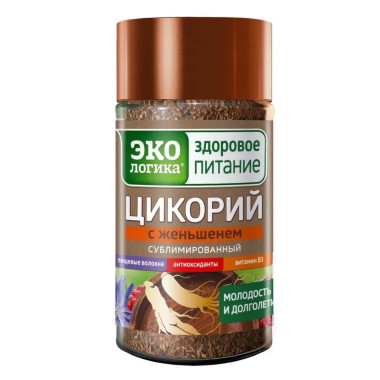 Цикорий с женьшенем бан. 85гр "Здоровое питание"