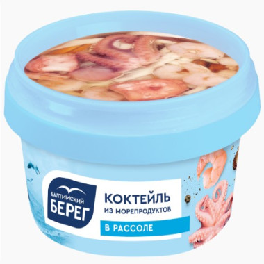 Коктейль из морепродуктов в рассоле "Балтийский берег" 210гр
