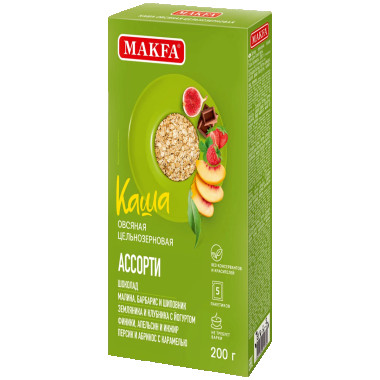 Каша овсяная "Ассорти" 200гр "Makfa"
