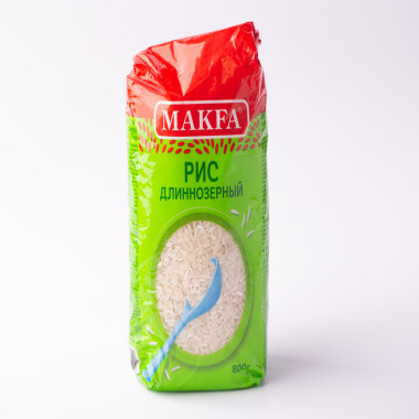 Рис "Длиннозерный" 800гр "Makfa"
