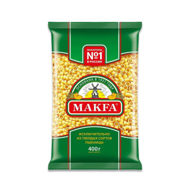 Макароны "Кольца" 400гр "Makfa"