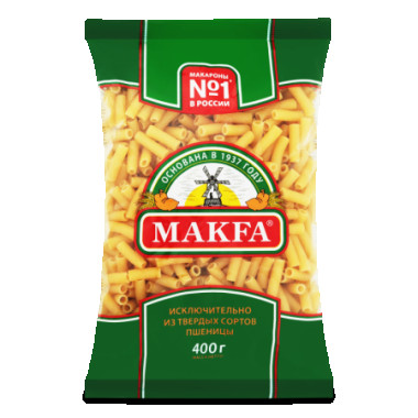 Макароны "Рожки" 400гр "Makfa"