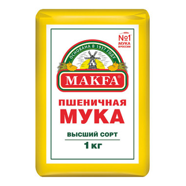 Мука "Высший сорт" 1 кг "Makfa"