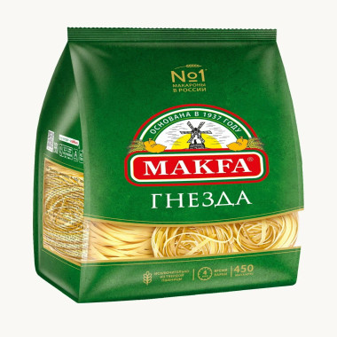 Макароны "Феттуччине (гнезда)" 450гр "Makfa"