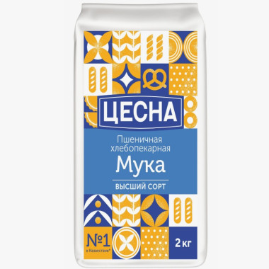 Мука пшеничная в/с «Цесна» 2 кг..