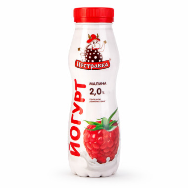 Йогурт Пестравка Малина 270 мл.