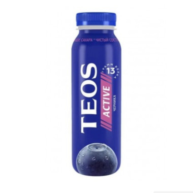 Йогурт TEOS АКТИВ ЧЕРНИКА 1,8% 260гр