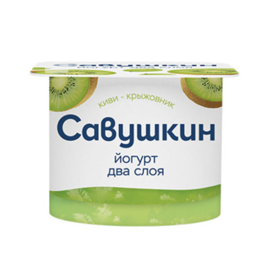 Йогурт Савушкин киви-крыжовник 2% 120гр
