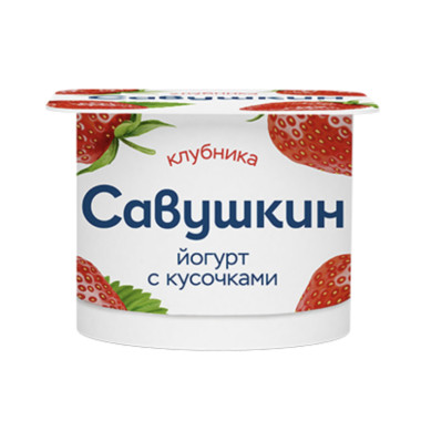 Йогурт Савушкин Клубника 120гр