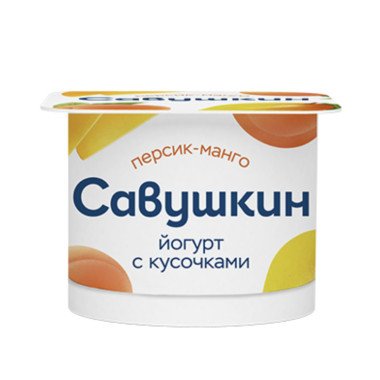 Йогурт Савушкин Персик-манго 120гр